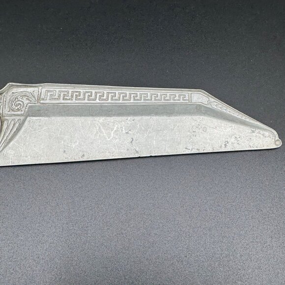 Antique Aluminum Silent Butler Crumb Catcher Tray with Scraper Vintage - Picture 7 of 16